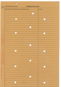 Sisäinen postipussi LV288a leveä