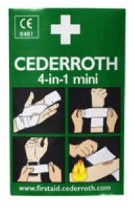 Ensiapuside Cederroth 6cm, 4-in-1 mini