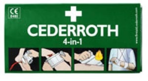 Ensiapuside Cederroth 10cm, 4-in-1 iso