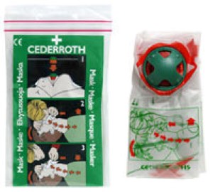 Elvytyssuoja tekohengitykseen, Cederroth