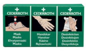 Tartuntasuojapakkaus Cederroth, elvytys