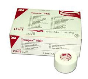 Kirurginen teippi Transpore White 25mm