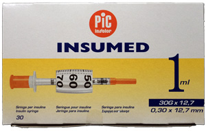 Insuliiniruisku+neula Insumed 30G 1.0ml