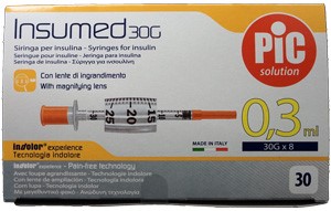 Insuliiniruisku+neula Insumed 30G 0.3ml