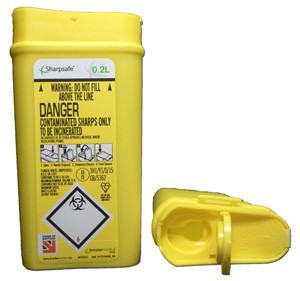 Riskijäteastia Sharpsafe 0.2L kk