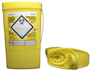 Riskijäteastia Sharpsafe 0.45L kk