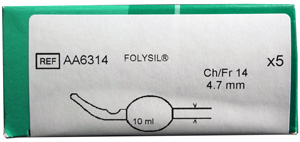 Kestokatetri Folysil tieman 2-tie CH14